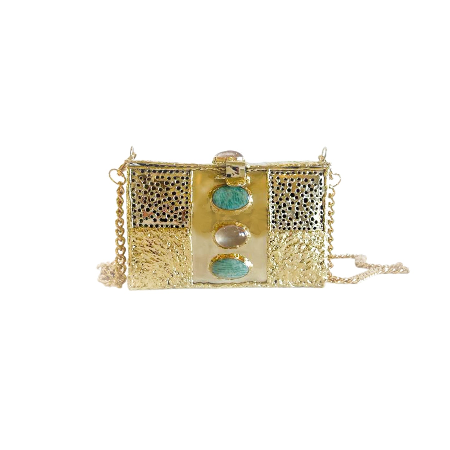 Handcrafted Quartz & Jasper Bag