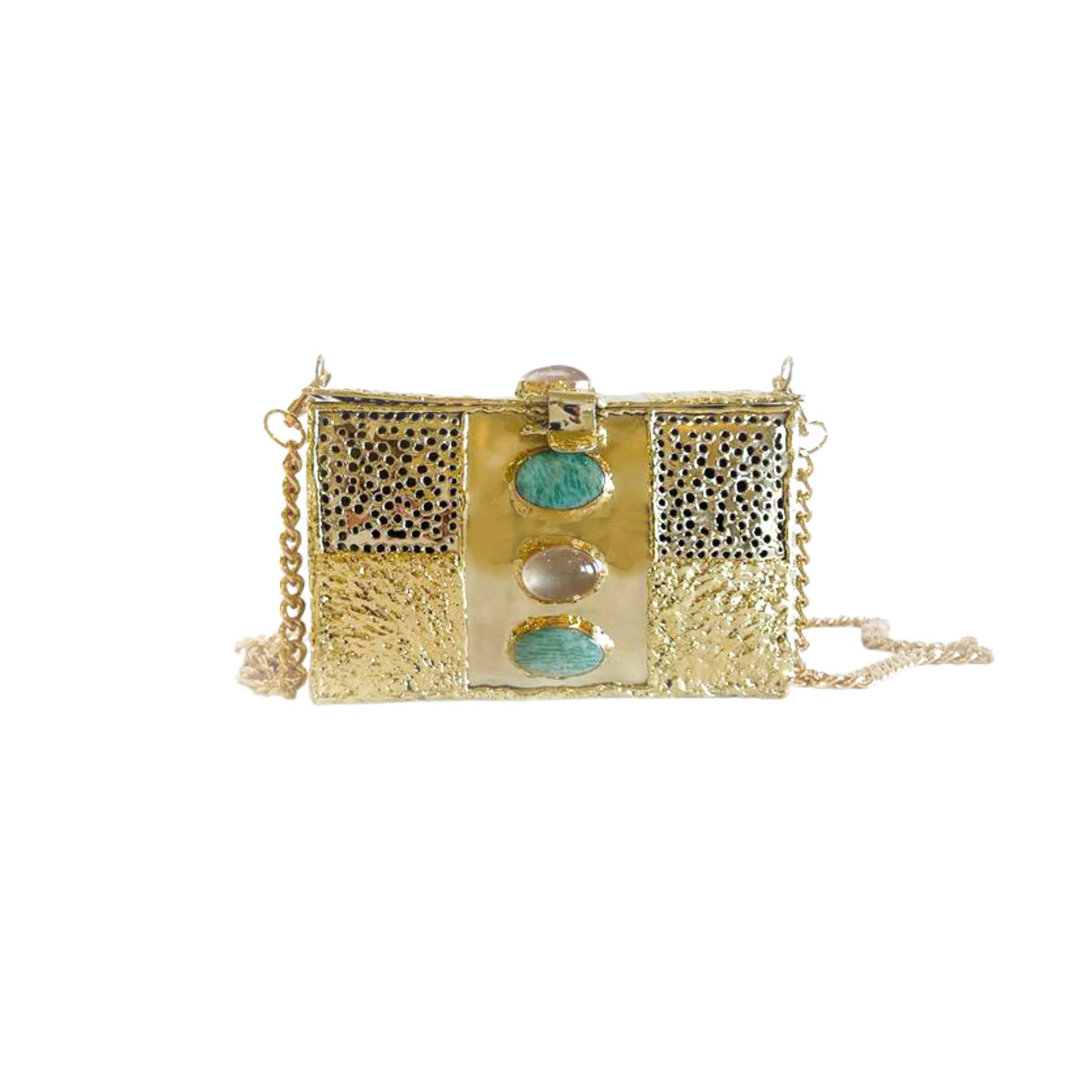 Handcrafted Quartz & Jasper Bag
