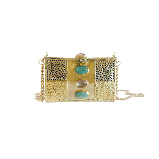 Handcrafted Quartz & Jasper Bag