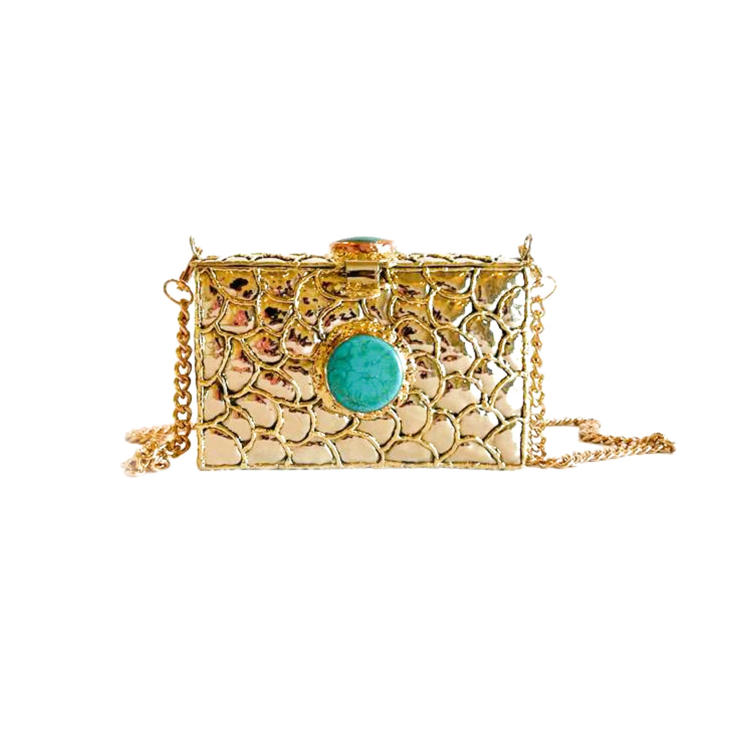 Handcrafted Turquoise Bag