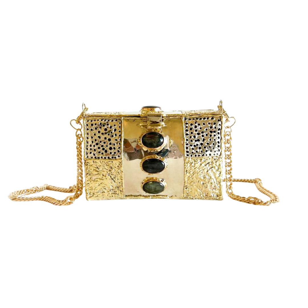 Handcrafted Labradorite Bag