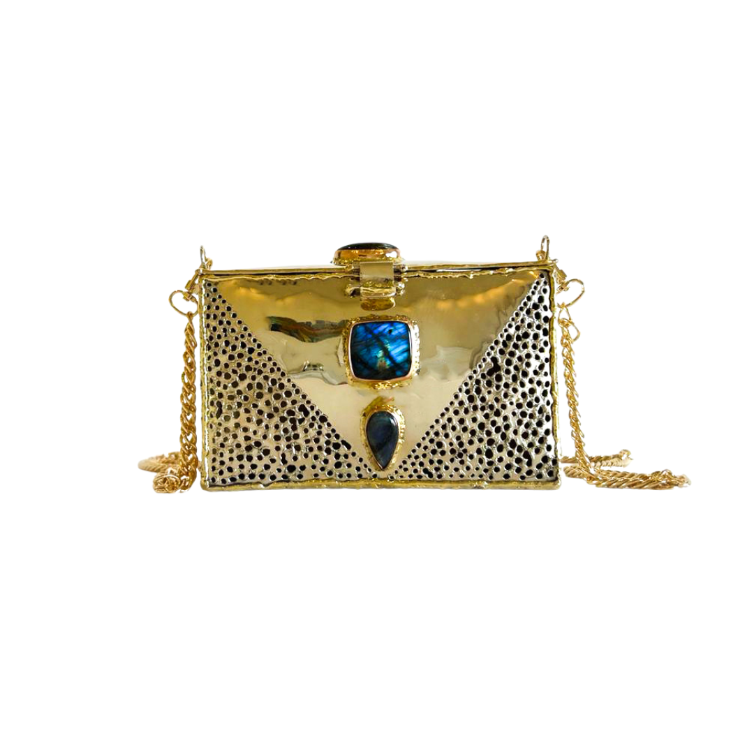 Handcrafted Labradorite Bag
