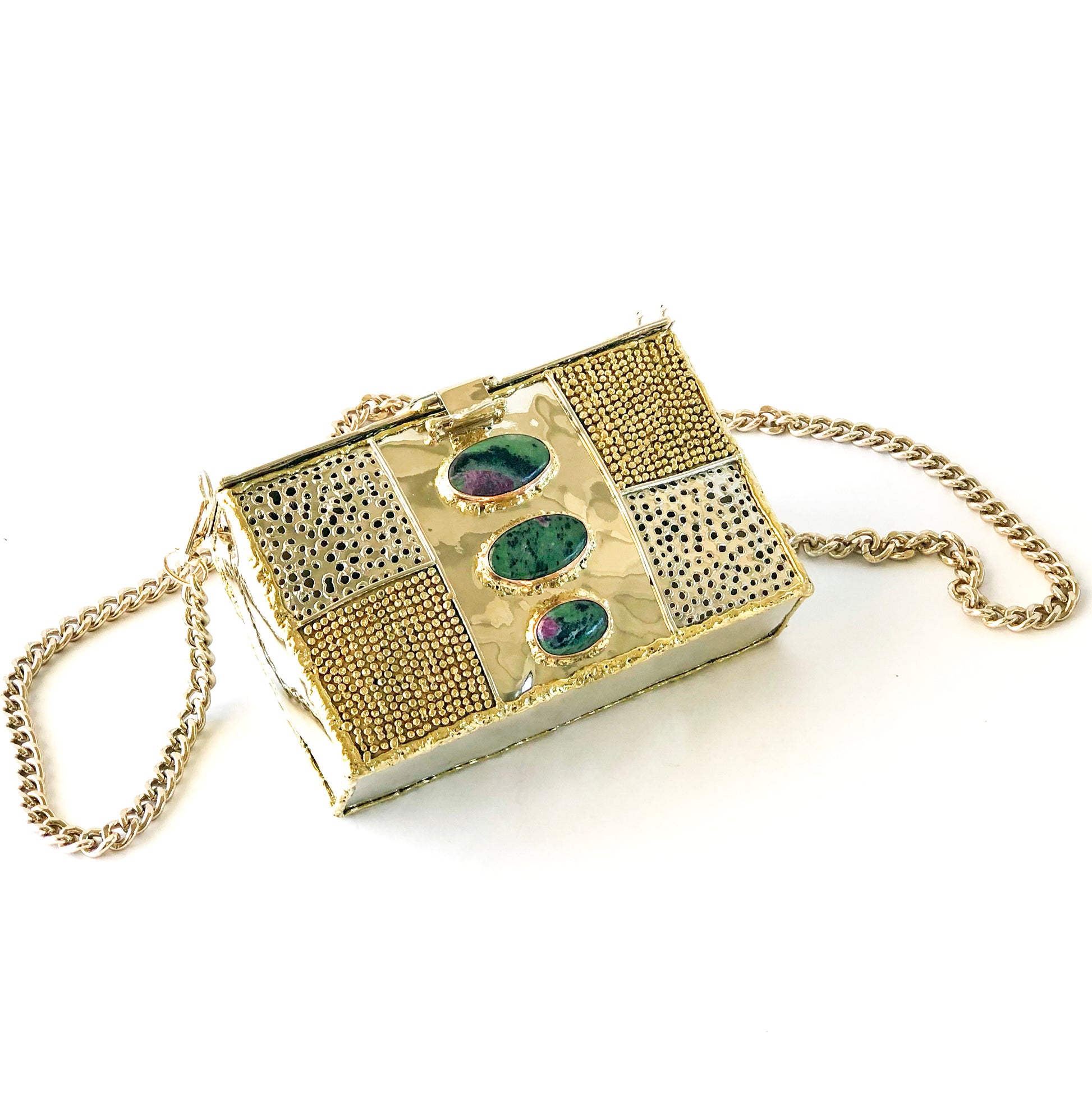 Handcrafted Unakite Bag
