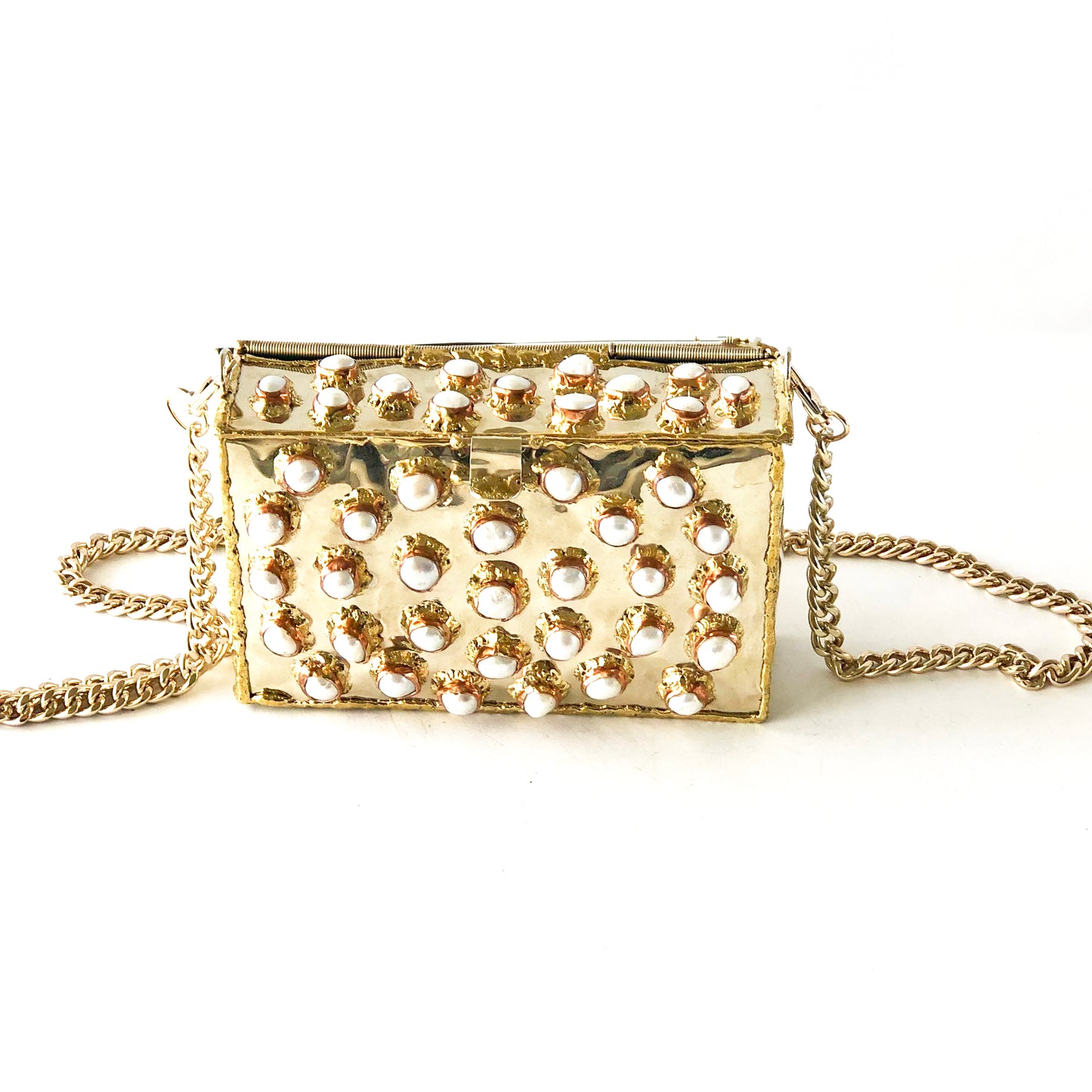 Handcrafted luxury pearls bag